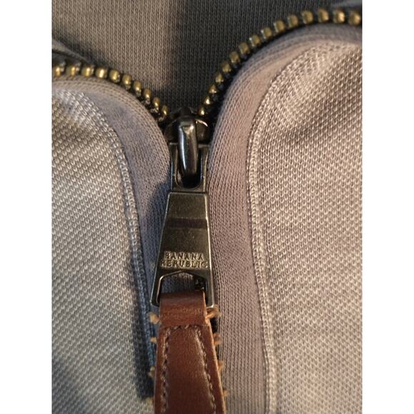 Banana Republic Men's Half Zip Sweater Cardigan Grey XL Heritage Normcore Fall - Picture 16 of 16